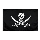 Bandeira Pirata Ii Anilhas P mastro 90 Cm X 150 Cm Envio Hj