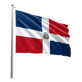 Bandeira Republica Dominicana Tecido
