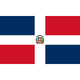 Bandeira Republica Dominicana Tecido