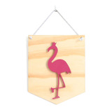 Bandeirinha Para Decoração De Quarto Infantil Tema Flamingos