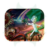 Bandeja De Metal 34x27cm Rick & Morty P/ Bolar Enrolar Erva