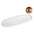 Bandeja Decorativa Servir Formato Folha De Vidro Cristal
