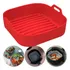 Bandeja Panela Forma Cesta De Silicone Para Airfryer Protege