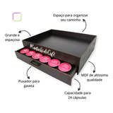 Bandeja Porta Cápsulas De Café Compatível Com Capsulas Dolce Gusto Suporte Cafeteira Cantinho Do Cafe Bandeja Organizadora Em Mdf Premium Decorativa Box Fan