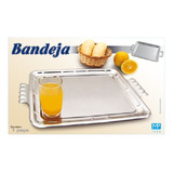 Bandeja Retangular Em Inox