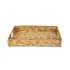 Bandeja Retangular Seagrass 40x30 Grande Alça Fibra Natural Cor Palha