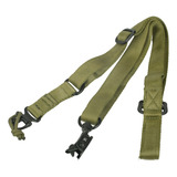 Bandoleira Ms2 Tática 1 E 2 Pontos Airsoft Polícia Cor Verde
