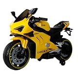 Bang Toys Moto Elétrica Super Power 12v Recerregável Amarelo