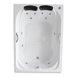 Banheira Dupla Itálica Paraty Com Hidro Aquecedor Digital Primavera Banheiras Cor Branco 110v 220v