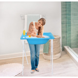 Banheira Para Bebê Banho Infantil Portátil Suporte Dobrável*