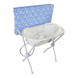 Banheira Para Bebê Com Trocador New Floripa Azul Tutti Baby
