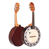 Banjo Eletroacustico Ativo Castanho