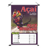 Banner Açaí Tamanho  50x70cm