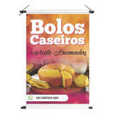 Banner Bolos Caseiros Tamanho