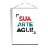 Banner Lona Completo Cordinha E Bastão Personalizado 40x60