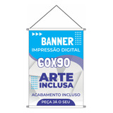 Banner Para Comércio Personalizado 60x90cm Arte Inclusa