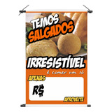 Banner Tamanho 50x70cm Salgados