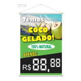 Banner Temos Coco Gelado 70x50cm