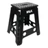 Banqueta Plástica Dobrável 45cm 150kg Kala Cor Preto
