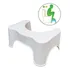 Banquinho De Cócoras Apoio Sanitário P  Pés Banco Fazer Cocô Cor Branco