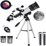 Baoeryaa Telescópio Refletor Para Iniciantes, Telescópio Astronômico Com Tripé, Monotubo De Grande Diâmetro De 70 Mm, Distância De Foco De 300 Mm, Refrator De Refração De Alta Ampliação 150x