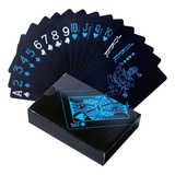 Baralho Dourado Luxo Resistente A Água Anti Rasgo Cartas