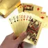 Baralho Dourado Ouro 24k Dollar Poker Cartas Jogos P'agua Personagem Dolar