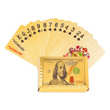 Baralho Dourado Ouro 24k