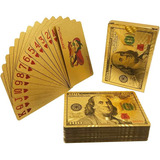 Baralho Dourado Ouro Brilho Luxo Poker Truco Cartas
