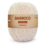 Barbante Barroco Natural Cru 400g Círculo Fio N 4 6 8 10 Cor N10
