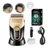 Barbeador Eletrico Shaver Profissional Kemei Km 3209 Cor Dourado-preto Voltagem 110v/220v