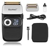 Barbeador Profissional Máquina Shaver Barba Recarregável Km 2026