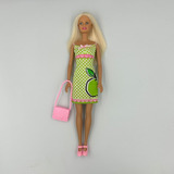 Barbie Antiga Vestido Verde