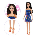 Barbie Basica Morena Vestido