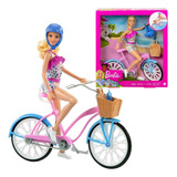 Barbie Bicicleta Com Boneca