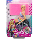 Barbie Fashionista Cadeira De Rodas Loira Hjt13 - Mattel