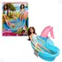 Barbie Maiô Verde Piscina Glam E Acessórios Hrj75 - Mattel