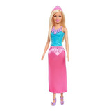 Barbie Princesas Camisa Azul Saia Rosa Hgr00 - Mattel