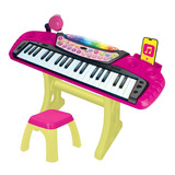 Barbie Teclado Com Microfone