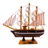 Barco 14 Cm Caravela Veleiro De Madeira Miniatura Decoração