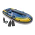 Barco Bote Inflável Intex Challenger 3 Azul Remos Bomba