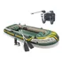 Barco Bote Inflável Seahawk 4 P/ 4-5 Pessoas + Suporte Motor