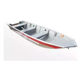 Barco Canoa De Alumínio Borda Alta Flutuante Semichata 5 00m