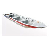 Barco Canoa De Alumínio Borda Alta Flutuante Semichata 6 00m