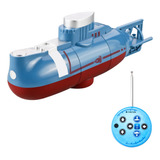 Barco De Controle Remoto Mini Rc Submarine Rc Boat Azul