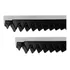 Barra Cremalheira Trilho P  Motor De Portão Deslizante 50cm Cor Preto