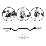 Barra De Academia Musculação Modelo W Bíceps E Tríceps