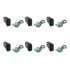 Barra De Luz Led Dupla Para Carro De 6x 12v botão Verde De D