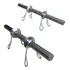Barra Halteres 40cm Maciça Com Presilhas   Fitness Prado