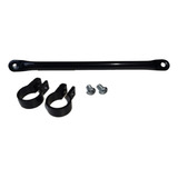 Barra Travessa Barrinha Guidão Moto Bike Preto 230mm Reforço